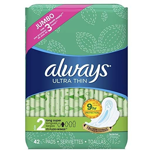 Ultra Thin Pads Super W/Flexi-Wings Unscented 42 Count