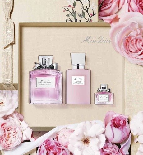 Miss Dior Blooming Bouquet Fragrance set - eau de toilette, body milk and fragrance miniature