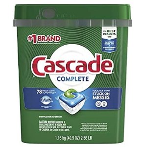 Cascade Complete ActionPacs, Dishwasher Detergent, Fresh Scent, 78 count