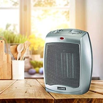 754200 Ceramic Portable Space Heater with Adjustable Thermostat - Perfect For the Home or Home Office