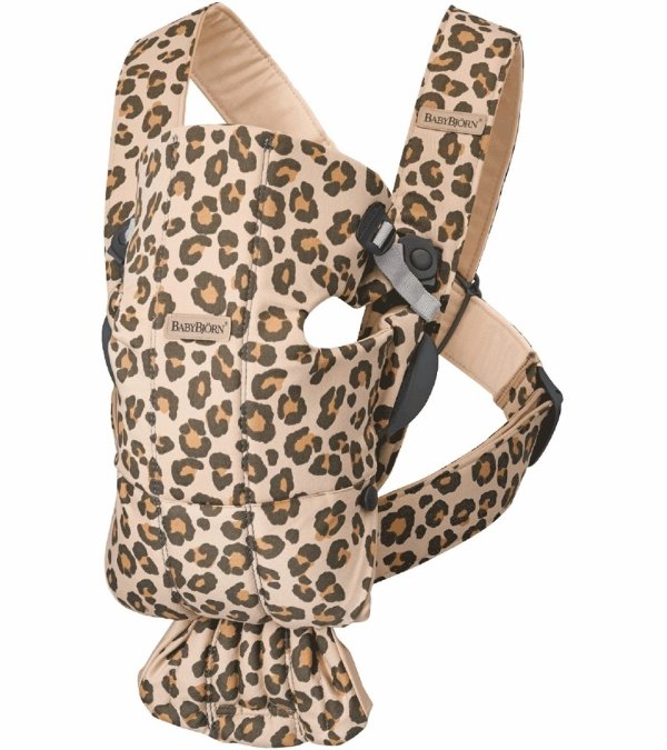 Baby Carrier Mini, Cotton - Beige Leopard