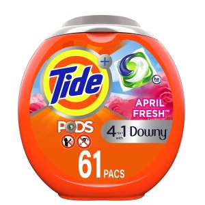 Tide PODS 4效合1去渍芳香洗衣球 61颗