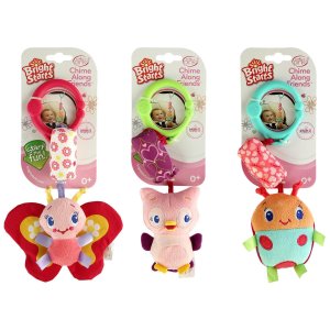 Bright Starts Chime Along Friends Take-Along Toys-Styles Will Vary Assortment of 3
