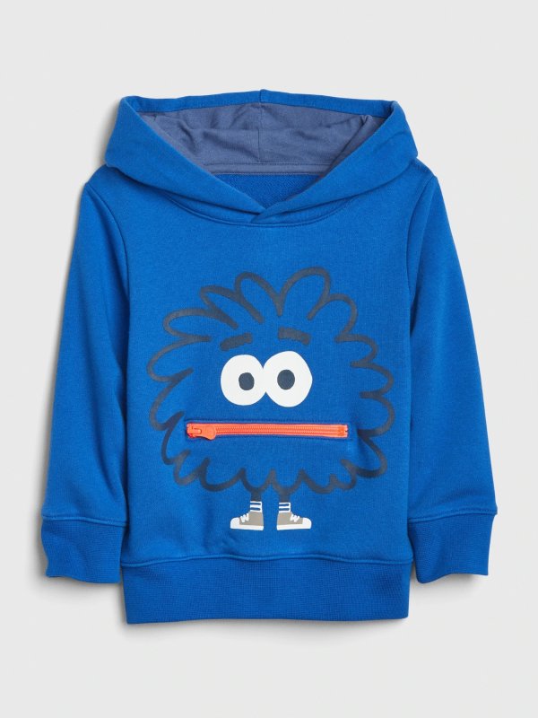 Toddler 3D Critter Graphic Hoodie Sweatshirt