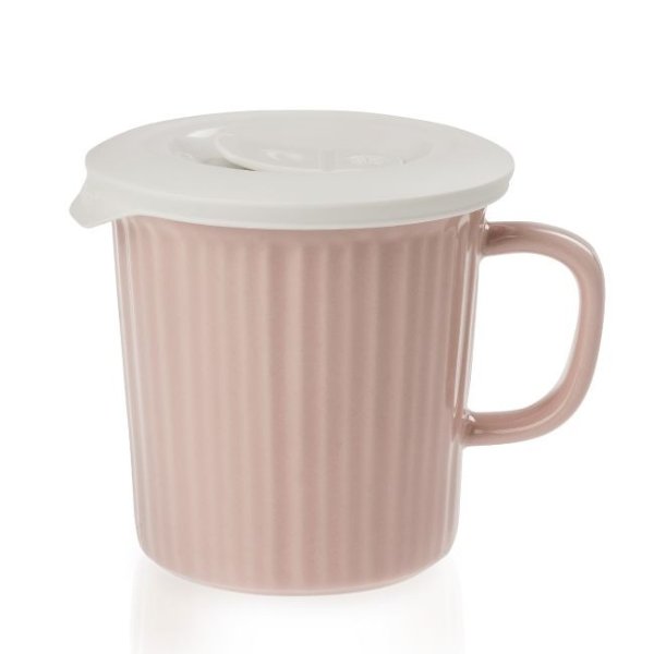 Blush 24-ounce Meal Mug™ with White Lid
