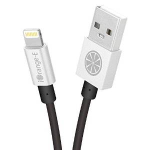iOrange-E iPhone 7 Cable, iOrange-E 6 Ft MFI Apple iPhone Charger Cord With Aluminum Connector Data Sync and Charge for iPhone 7 7Plus 6 6s 6Plus 5 5s, iPod, iPad Mini, iPad Air and More Apple Devices, Black