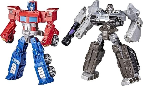 Toys Heroes and Villains Optimus Prime and Megatron 2-Pack Action Figures - for Kids Ages 6 and Up, 7-inch
