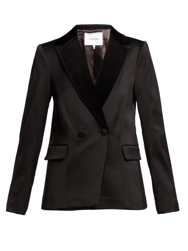 Double-breasted tuxedo jacket | Frame | MATCHESFASHION.COM US