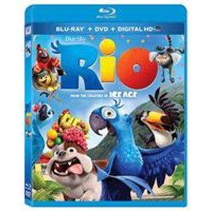 Rio Blu-ray Disc / DVD / Digital Copy Combo with Movie Money to see Rio 2