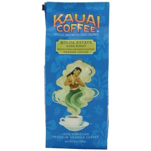 Kauai Coffee Dark Roast Ground, 10 Ounce