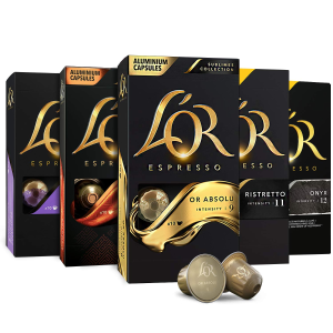 L'OR Espresso Capsules, 50 Pods Variety Pack