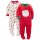 Baby and Toddler 2-Pack Holiday Loose Fit Fleece Footed Pajamas