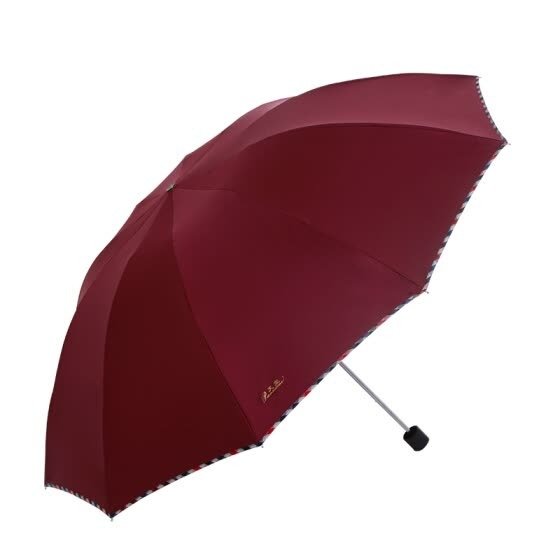 Paradise umbrella trumpet umbrella 3311E1 wine red vinyl upgrade section sunscreen water rejection a dry sun umbrella