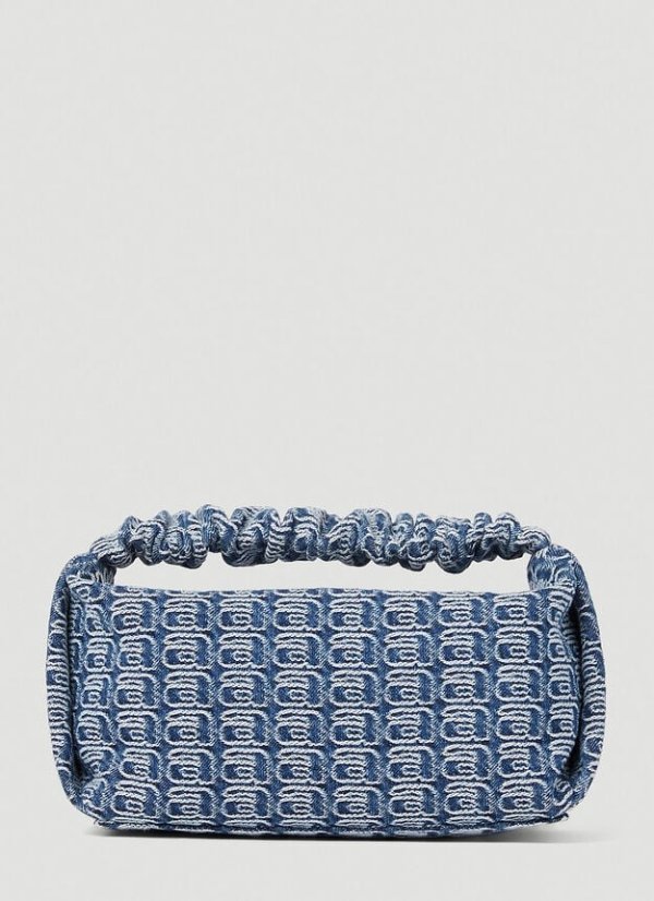 Scrunchie Small Handbag in Blue
