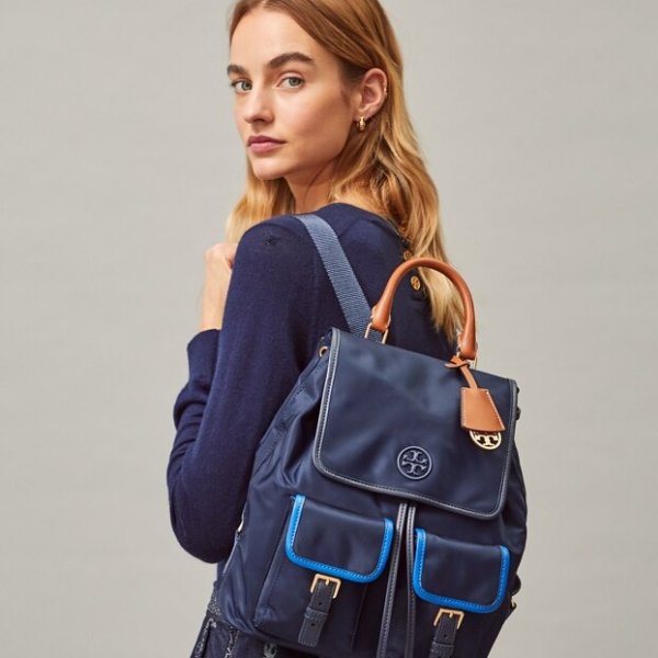 Perry Nylon Flap Backpack