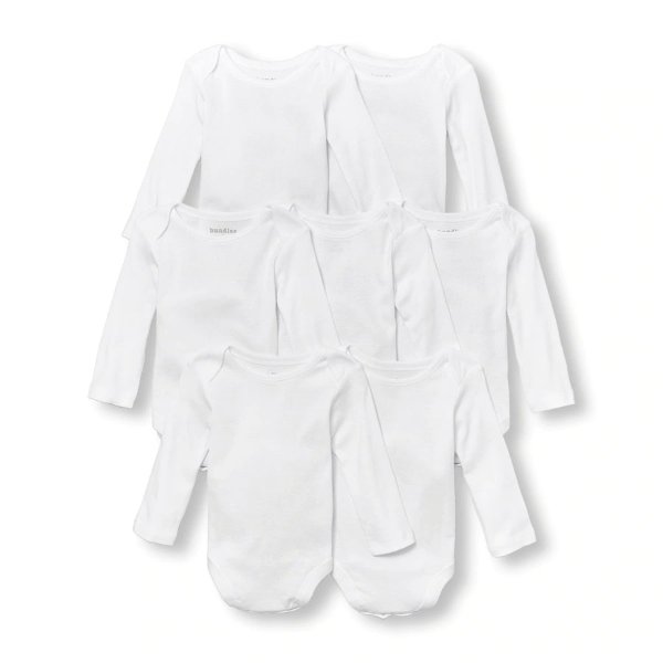 Unisex Baby Long Sleeve Bodysuit 7-Pack