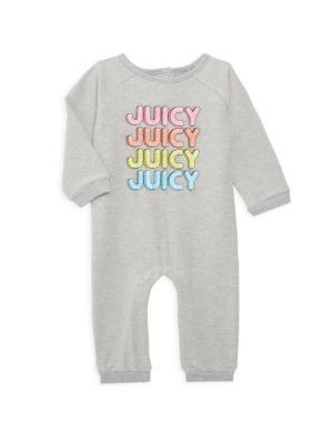 Juicy Couture Baby Girl's Graphic Cotton-Blend Coveralls