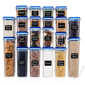 LARGEST Set of 40 Pc Food Storage Containers (20 Container Set)