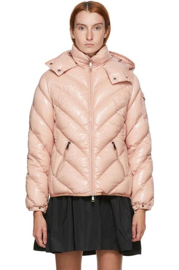 Pink Down Brouel Coat