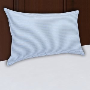 Mainstays HUGE Pillow 20" x 28" in Blue and White Stripe @ Walmart