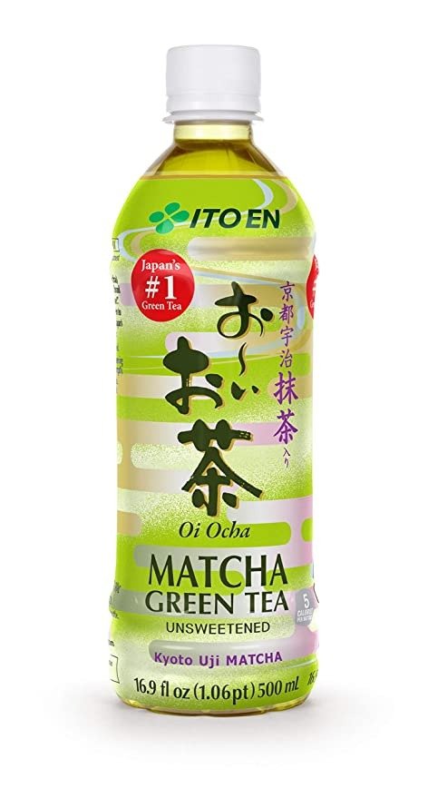 ITO EN Oi Ocha Matcha Green Tea Unsweetened, 16.9 Ounce Bottle (Pack of 12), Sugar Free