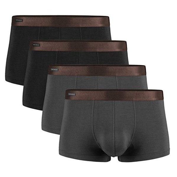 Men's 4 Pack Basic Solid Ultra Soft Underwear