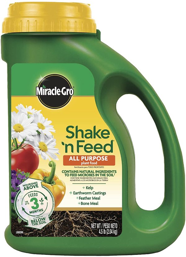 Miracle-Gro Shake 'N Feed All Purpose Plant Food, 4.5 lbs