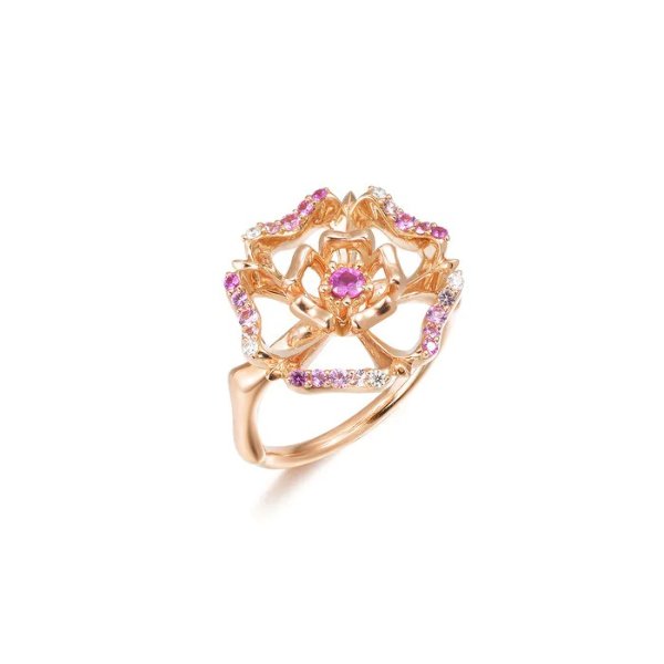 V&A 'Bless' 18K Rose Gold Pink Sapphire Ring | Chow Sang Sang Jewellery eShop