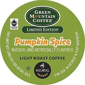 Green Mountain Coffee Pumpkin Spice K杯咖啡（18杯）