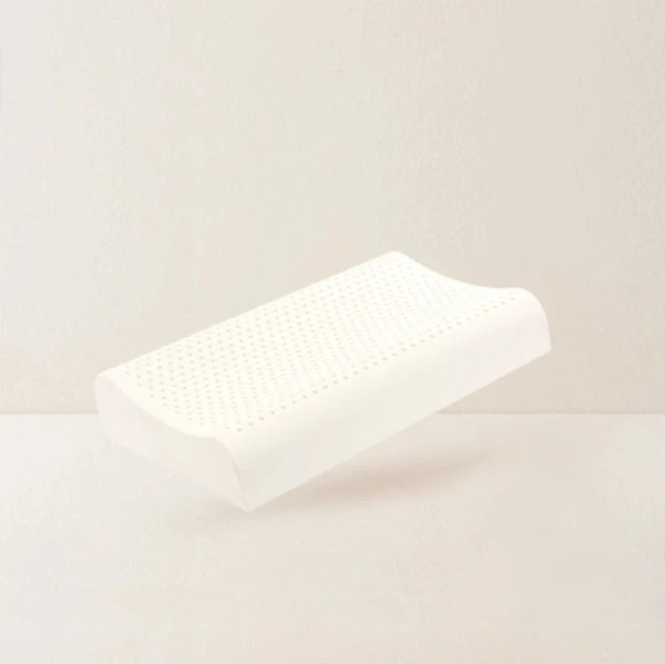 [Pre-order Ship in Early Dec.] [Made in Thailand] Natural Latex Contour Pillow for Neck Pain Relief