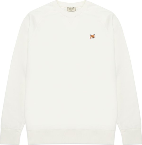 - Fox Head Patch Classic Pullover Sweater - Ecru