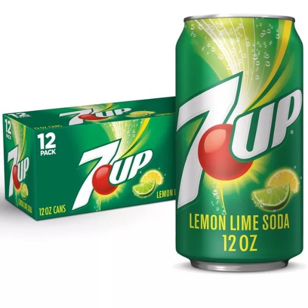 七喜 柠檬口味碳酸饮料 12oz 12罐
