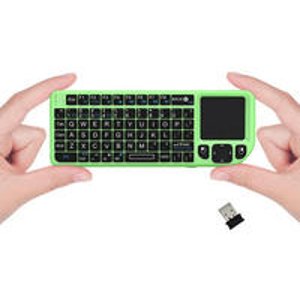 FAVI FE01-GR Mini 2.4GHz Wireless Keyboard with Mouse Touchpad (Green)