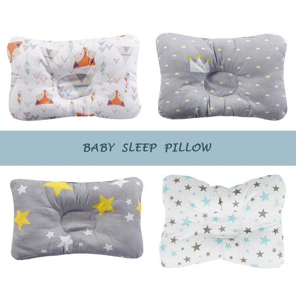 Cotton Baby Pillow Newborn Baby Anti Flat Head Baby Sleep Pillow Baby Bedding Sleep Positioner Support Pillow