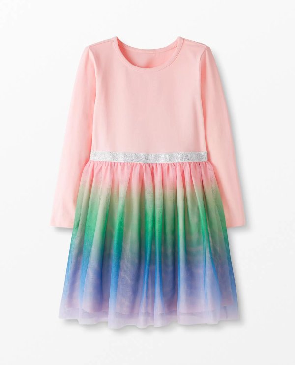 Ombre Dress In Soft Tulle