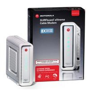MOTOROLA SB6141 SURFboard DOCSIS 3.0 Cable Modem & Free N300 Router