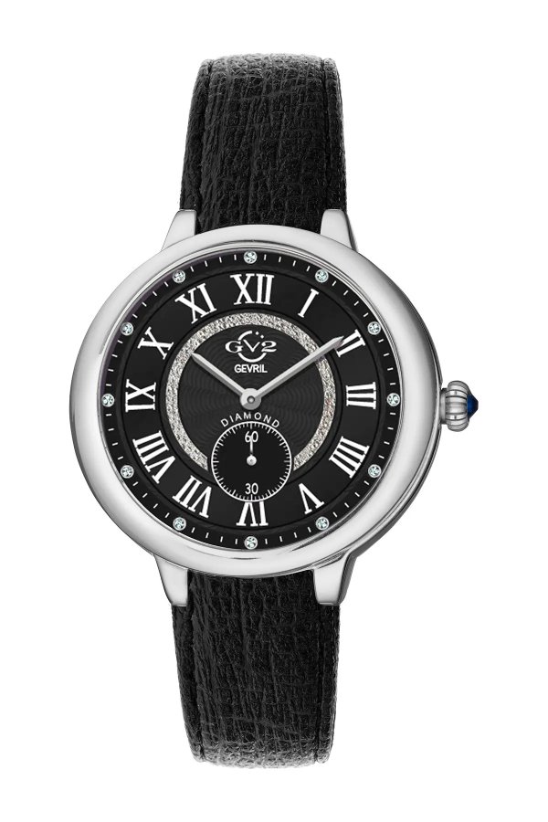 Women's Rome Vegan Black Dial Stainless Steel Diamond Watch, 36mm - 0.057 ctw