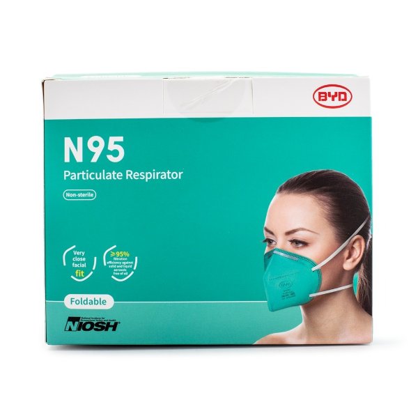 BYD Care N95 Particulate Respirator Masks 20pcs