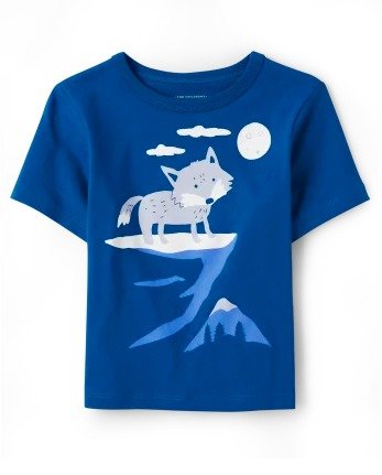 Baby and Toddler Boys Short Sleeve Fox Graphic Tee | The Children's Place - INKED