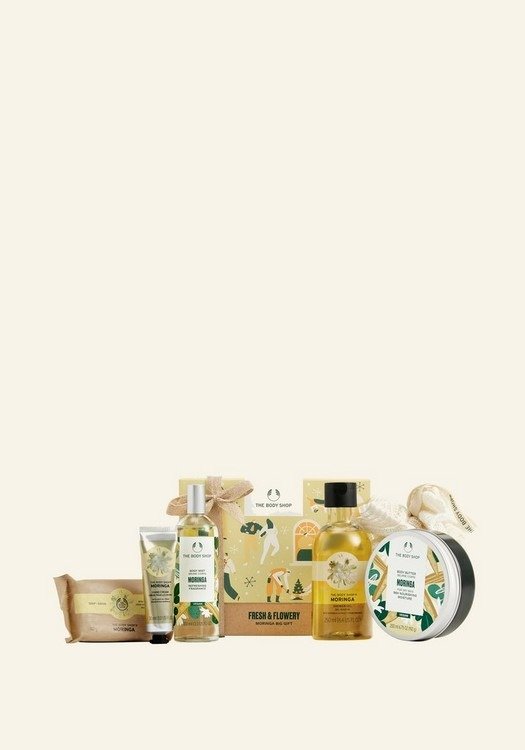 Fresh & Flowery Moringa Big Body Care Gift Set | The Body Shop