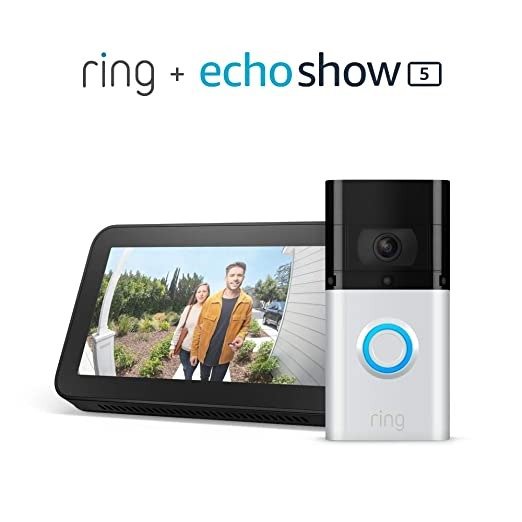 Ring Video Doorbell 3 Plus with Echo Show 5 (Charcoal)