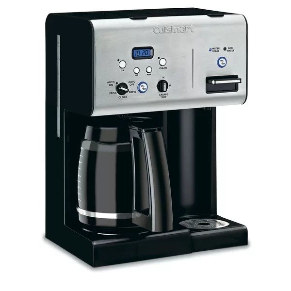 Black Cuisinart Coffee Plus™ 12 Cup Programmable Coffeemaker plus Hot Water SystemBlack Cuisinart Coffee Plus™ 12 Cup Programmable Coffeemaker plus Hot Water System