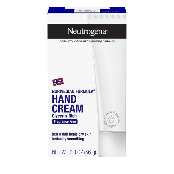 Norwegian Formula Dry Hand Cream, Fragrance-Free, 2 OZ