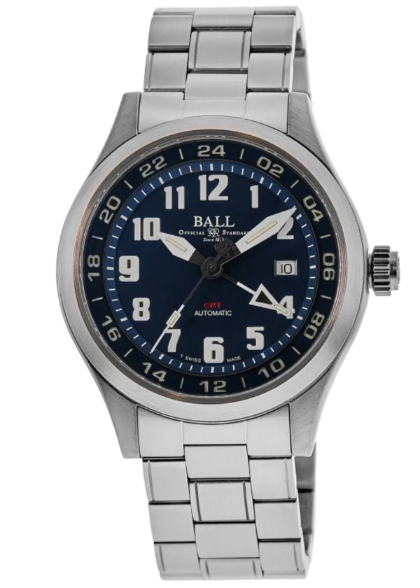 Engineer Navigator GMT Blue Dial Steel Men's Watch GM1086C-S3-BE