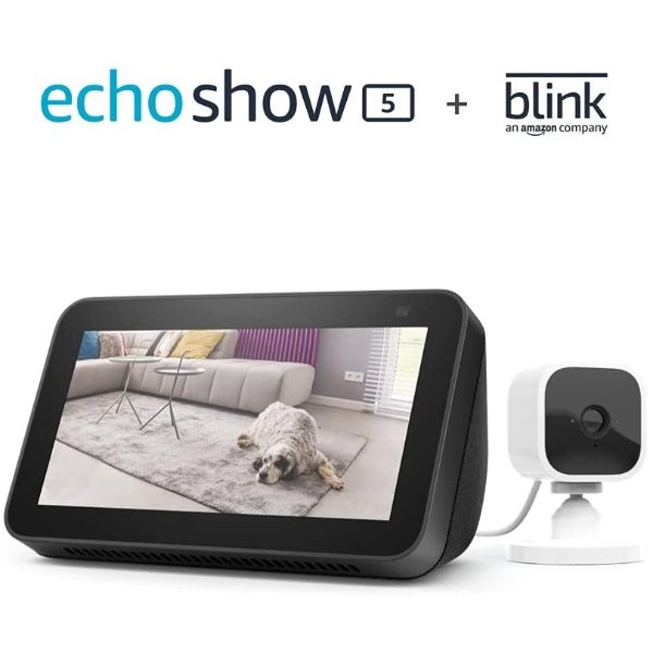 Echo Show 5 2代智能助手 + Blink Mini 摄像头