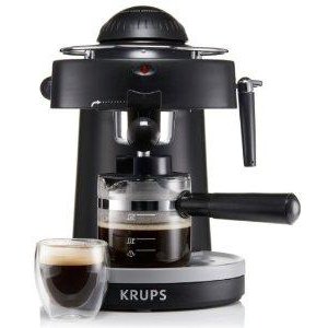 KRUPS XP1000 Steam Espresso Machine with Frothing Nozzle for Cappuccino, Black