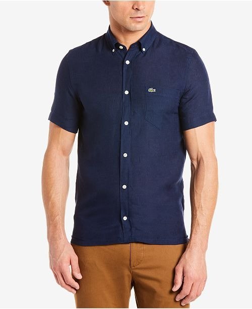 Men's Linen Pocket Shirt