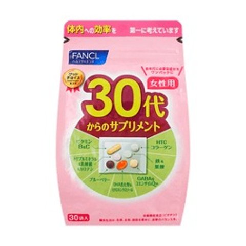 日本FANCL 女性30+综合营养包 30袋入 