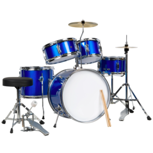 Best Choice Products Kids Beginner All Wood Acoustic Drum Kit Starter Set w/ Stool, Drumsticks