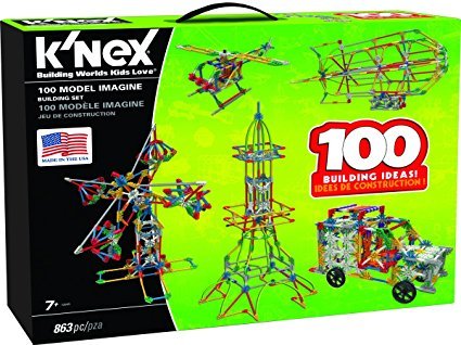 K’NEX 100 Model Building Set – 863 Pieces – Ages 7+ Engineering Educational Toy